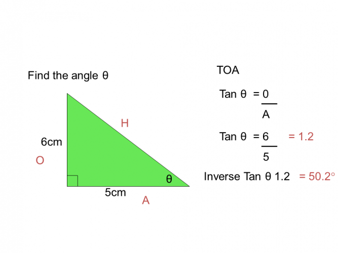 Find A Missing Angle Using The Tan Ratio Worksheet - EdPlace